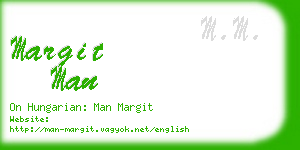 margit man business card
